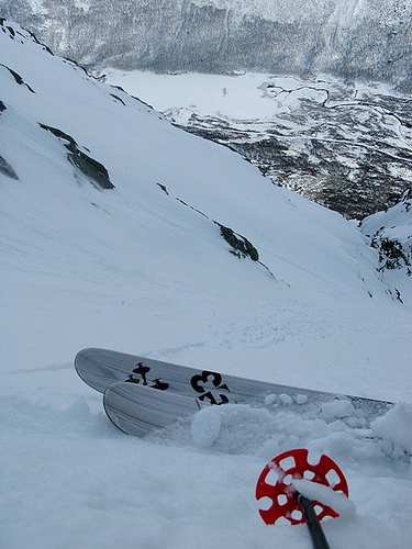 Steep skiing in Hemsedal